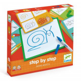 Kit pentru desen - Step By Step - Animals And Co | Djeco