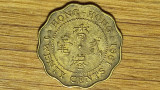 Hong Kong - bijuterie de moneda - 20 cents 1991 - Elisabeta - dantelata !, Asia