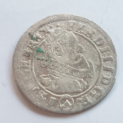 Austria 3 kreuzer 1624 Viena argint Ferdinand ll foto