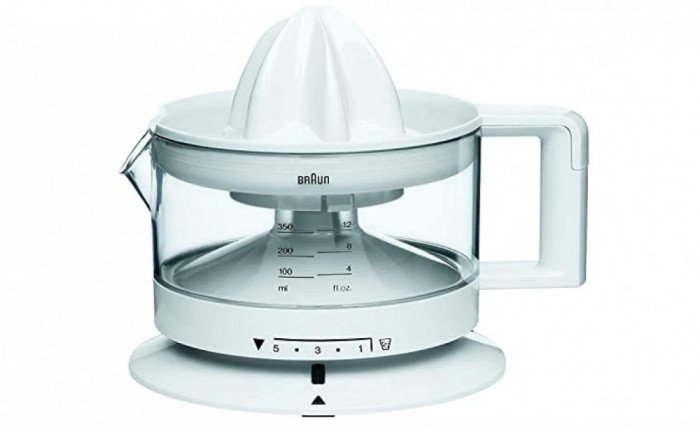 Storcator de citrice Braun CJ3000, 350 ml, gradat, 20w, Alb - RESIGILAT