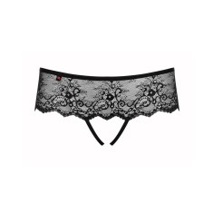 Chilot tanga din dantela elastica cu decupaj inghinal Merossa crotchless