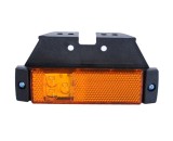 Cumpara ieftin Indicator LED portocaliu cu suport, marker, reflector incorporat, rezistent la apa, 12V-24V