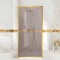Paravan dus walk-in Aqua Roy Gold, model Frame auriu, sticla 8 mm bronz, securizata anticalcar, 80x195 cm