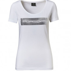 Tricou Dama Oe Porsche Essential Alb / Gri Marime XS WAP8250XS0K