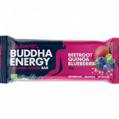 Baton energizant BIO Buddha cu sfecla rosie, quinoa si afine Iswari