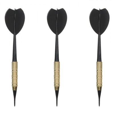 Set Darts, Metal Plastic, 13.5 cm, Negru Auriu, 3 Bucăți foto