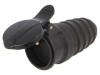 Conector alimentare AC mamă 2P PE 250VAC 16A negru