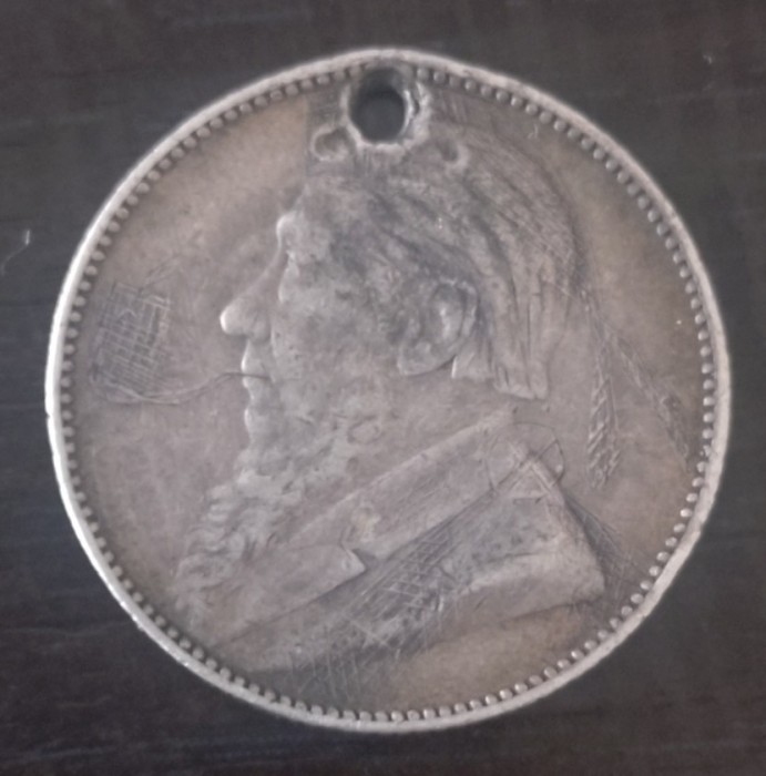 Moneda - Africa de Sud - 1 Shilling 1897 - Argint