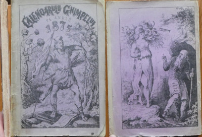 Calendarul Ghimpelui pe anul 1875, cu 24 gravuri foto