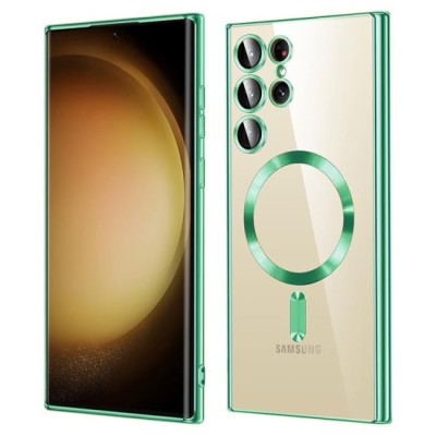 Husa pentru Samsung Galaxy S23 Ultra - Techsuit Luxury Crystal MagSafe - Light Green foto