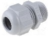 Presetupa poliamida, PG13,5, IP68, HELUTOP HT-PG, HELUKABEL - HT PG13.5 RAL7001