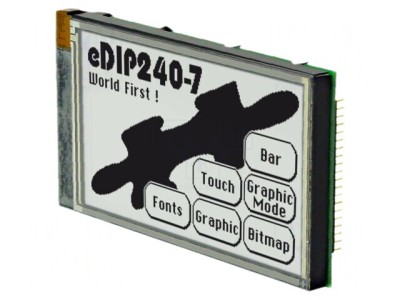 LCD Grafic 240x128 FSTN 113x70mm Negru foto
