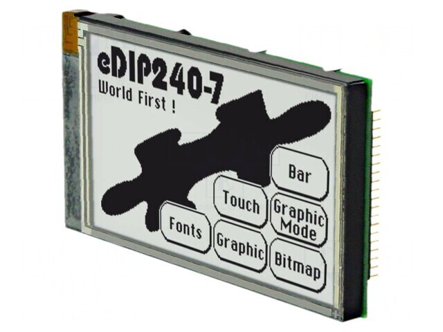 LCD Grafic 240x128 FSTN 113x70mm Negru