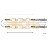 Cablu frana mana Fiat Cinquecento (170), Seicento / 600 (187) Cofle 32120, parte montare : spate