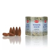 Cumpara ieftin Conuri parfumate Backflow - 40 Buc - White Sage