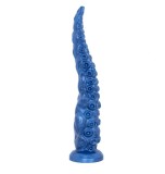 Dildo Mythical Mates Kraken's Grasp Tentacle cu Ventuza, Silicon, Albastru, 32.6 cm