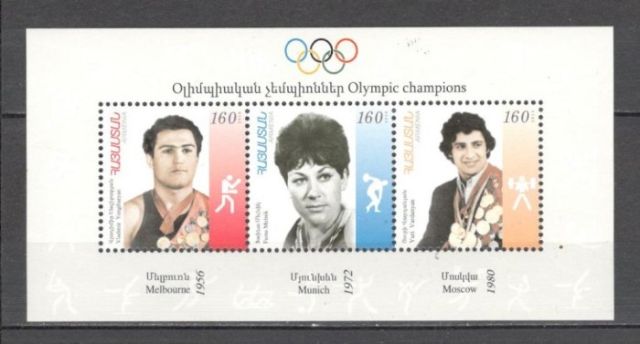 Armenia.2010 Medaliati olimpici-Bl. SA.744