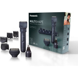 Aparat de tuns barba si parul Panasonic MultiSHAPE XSHAPE PACK 1, cap aparat de ras umed/uscat cu 3lame, cap trimmer nas/urechi/fata, acumulator Li-Io