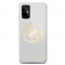 Husa de protectie GUESS Glitter Circle Gold Logo pentru Samsung Galaxy S20 Plus, Gri, BBL1313