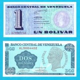 Venezuela SET 2x (p#68+69) 1+2 Bolivares 1989 UNC- 'Tinoquitos'; (ROG CITITI DETALIILE!)