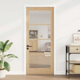 Ușă interioară cu sticlă &quot;ORKDAL&quot; 86x211x4 cm din lemn masiv de pin