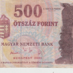 M1 - Bancnota foarte veche - Ungaria - 500 forint - 2002