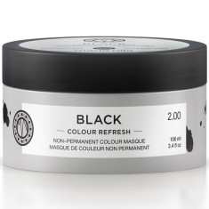 Masca pentru par coloranta Colour Refresh Black, 100ml, Maria Nila foto