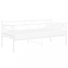 VidaXL Cadru pat canapea, alb, 90x200 cm, metal