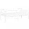 vidaXL Cadru pat canapea, alb, 90x200 cm, metal