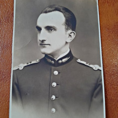 Fotografie tip Carte Postala, militar in uniforma de parada, 1932, necirculata