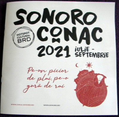 SONORO CONAC 2021 - brosura concerte muzica de camera, turneu conace din Romania foto