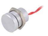 Comutator piezoelectric SPST-NO 0,2A 24V IP68 16mm