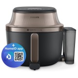 Friteuza cu aer cald Philips Seria 5000 NA547/07, 2000W, 7.2l, 12 programe, Functie preparare la abur, Functie Steamfry, Tehnologie RapidAir Plus, Fer