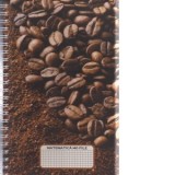 Caiet A4 matematica, 140 de file cu spira, coperti cartonate