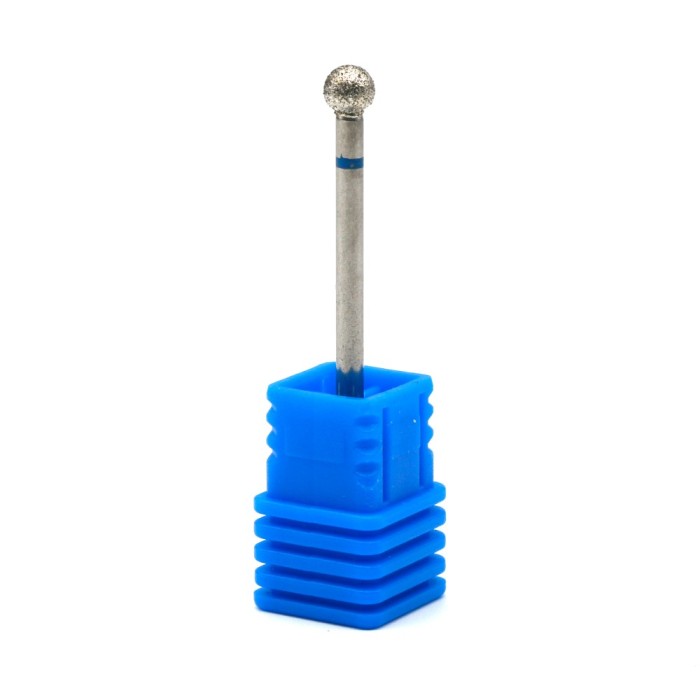 Bit de diamant pentru cuticule, sferă, brau albastru 001/040B