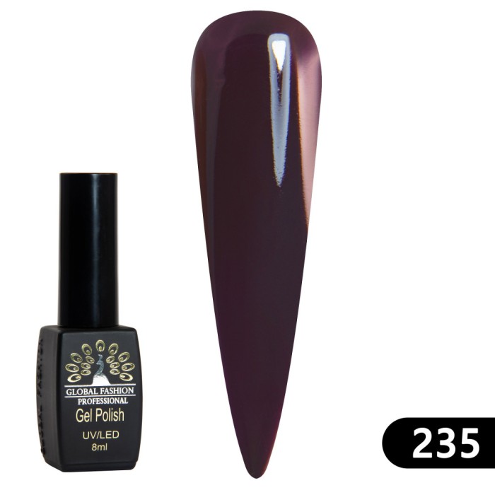 Oja semipermanenta Black Elite, Global Fashion 8 ml, 235