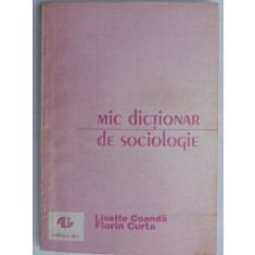 MIC DICTIONAR DE SOCIOLOGIE -LISETTE COANDA,FLORIN CURTA