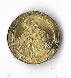 Moneda replica 20 lire 1935, miniatura, suvenir - San Marino, aur 0,375%, 0,5 g, Europa