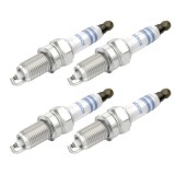 Set 4 bujii scanteie Bosch pentru Alfa Romeo Mito, Fiat 500, Altea, Doblo, Fiorino, Punto, Linea, Panda, Qubo,