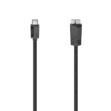 Cumpara ieftin Cablu USB-C la Micro-USB Hama, USB 3.2 Gen 1, 5Gbps, 0.75m, Negru, Universal