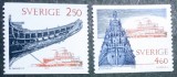 Suedia 1990 vapoare nave serie nestampilata