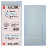 Benzi Adezive Extensii Tape-In Ihair Keratin, 50 buc - Rezistente la Apa si Caldura, 4cm x 1cm