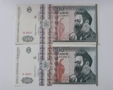 bancnote 500 lei filigran fata si profil serii 418907 si 632815 - 90