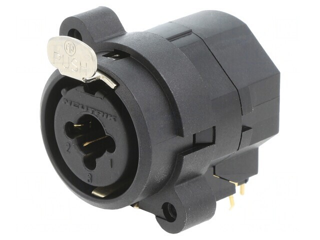 Soclu Jack 6,3mm XLR Mamă 90&deg; THT Combo 3A