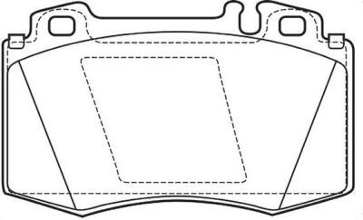 Placute frana Mercedes Clasa C (W202), Clasa C (W203), Clk (C209), Cls (C219), Clasa E (W211), Clasa M (W163), Clasa S (W220), Clasa S Cupe (C215), S