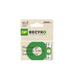 Set 2 baterii reincarcabile AA / R6 Ni-MH GP ReCyko 2600mAh