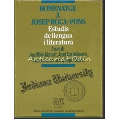 Homenatge A Josep Roca-Pons. Estudis De Llengua I Literatura