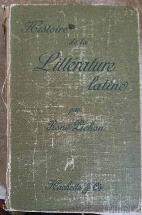 HISTOIRE DE LA LITTERATURE LATINE-RENE PICHON-249932