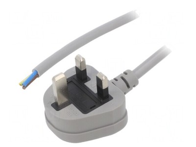 Cablu Alimentare 1,8m Gri 13A 250V foto