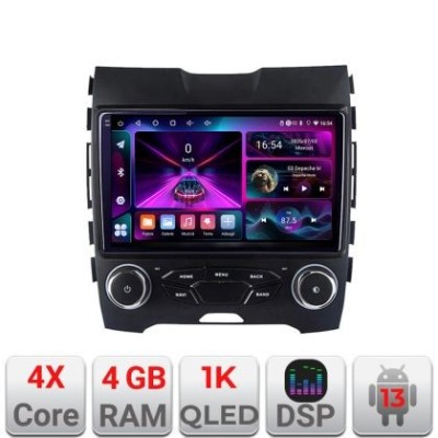 Navigatie Ford Edge 2015-2021 midline A-edge-mid 4+64 InCell Display 1K Android Waze USB Navigatie Internet Youtube Radio CarStore Technology foto